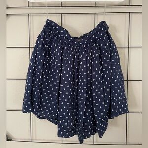 twentyone Blue and White Polka Dot Skirt